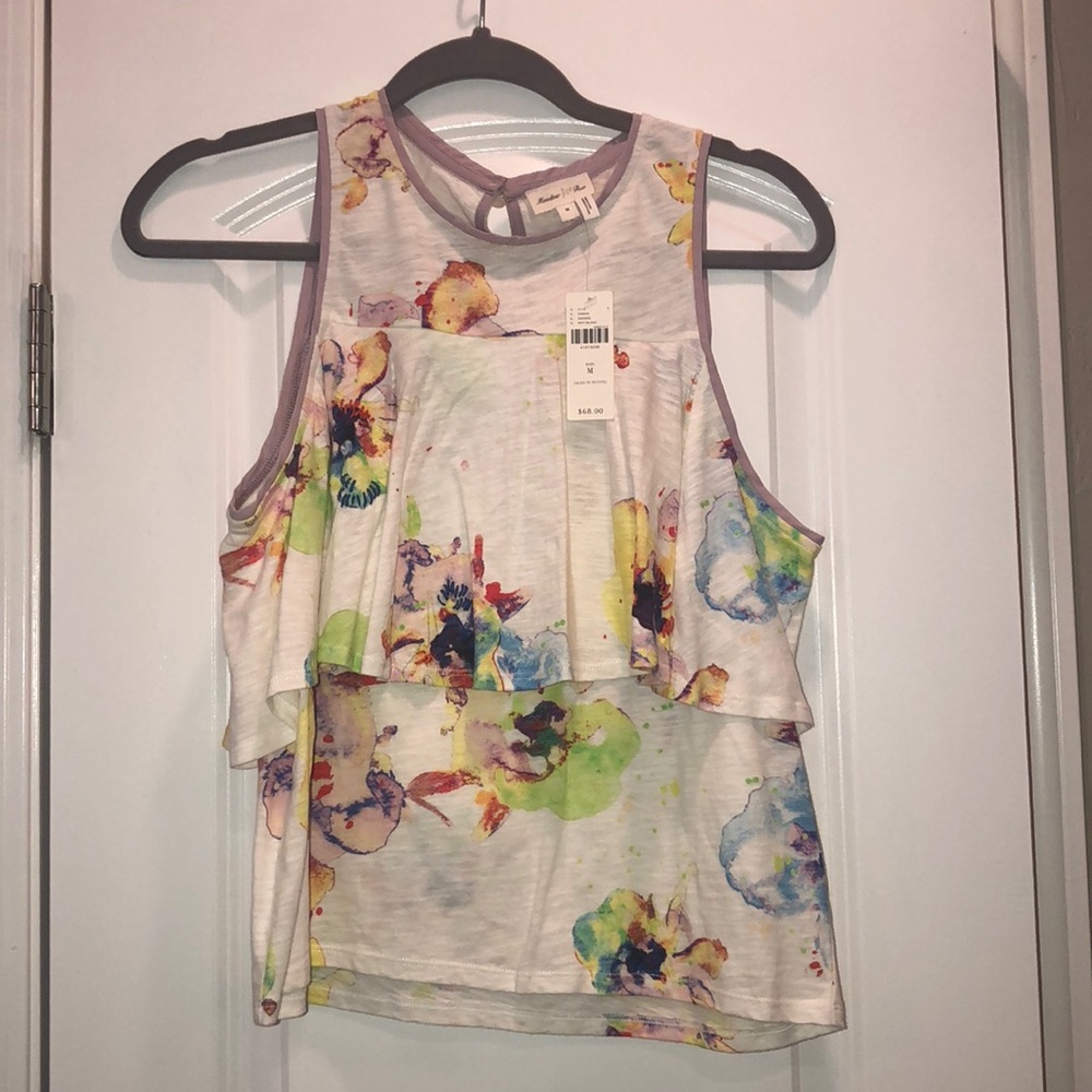 Anthropologie watercolor tank